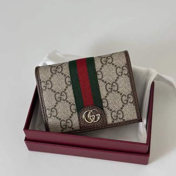 Gucci GG Monogram Classic Wallet - Picture 1 of 4